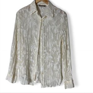TanJay Ivory Textured Blouse